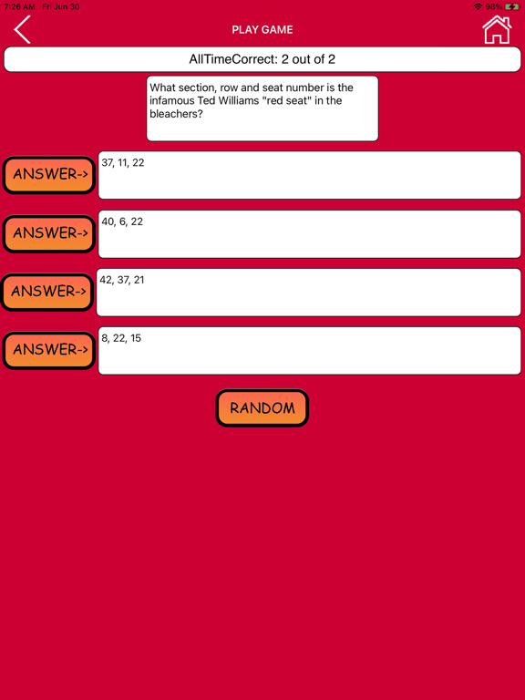 Screenshot #5 pour Trivia for Boston Red Sox Fans