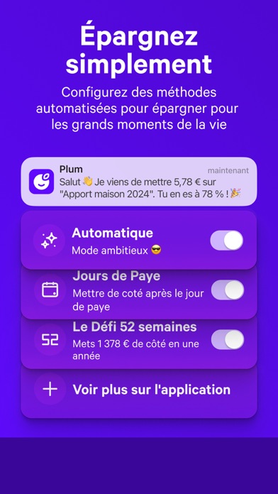 Screenshot #3 pour Plum - Épargne automatique