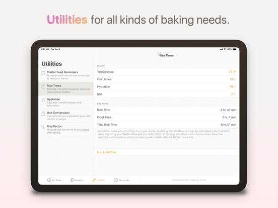 Rise: Baking & Bread Recipes iPad screenshot 6 - Food & Drink app