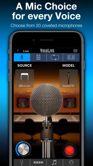Скриншот VocaLive CS на iPhone 1