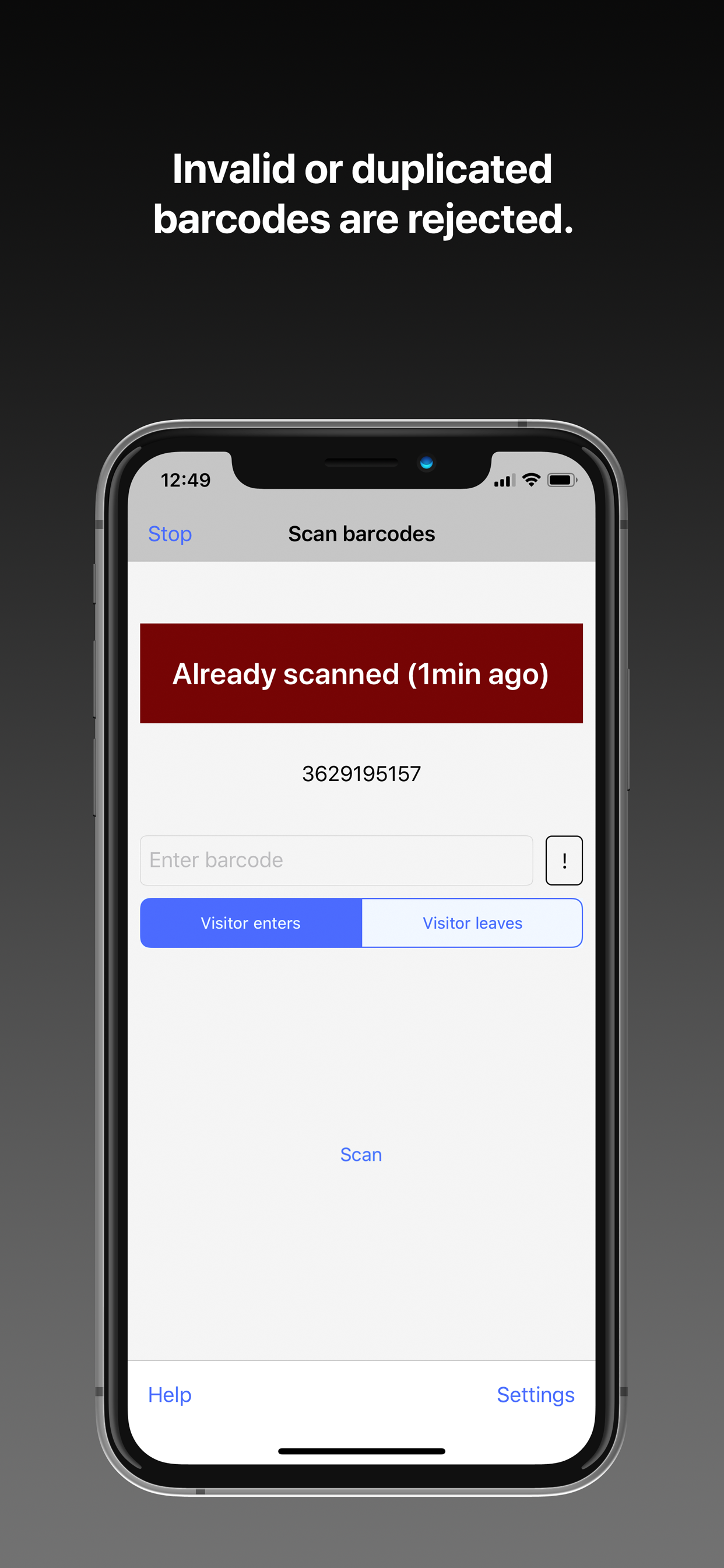 BarcodeChecker for Tickets screenshot 5