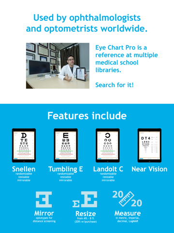Eye Chart Pro iPad screenshot 2 - Medical app