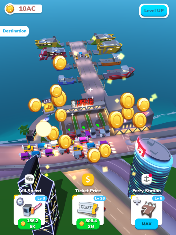 Idle Ferry - Cash Empire iPad screenshot 5 - Games app
