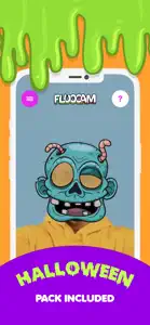 Funny face filters app FluoCam screenshot #3 for iPhone