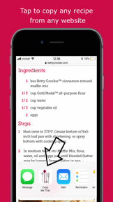 Copy Me That recipe manager screenshot