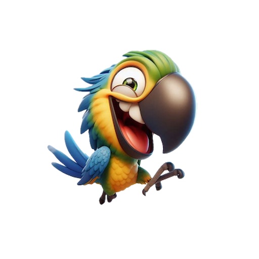 Happy Macaw Stickers
