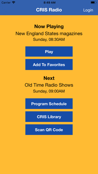 CRIS Radio Screenshot