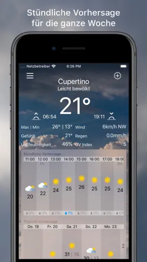 Screenshot von MWetter | Wettervorhersage auf dem iPhone 2