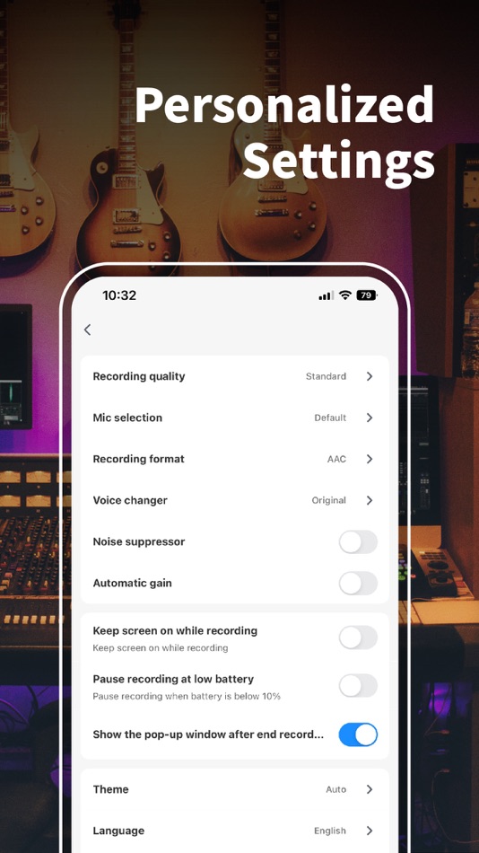 #9. Voice Recorder + Voice Memos (iOS) 由: 梦想合力(北京)科技有限公司