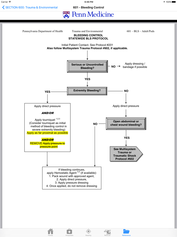 Penn Rescue iPad screenshot 5 - Medical app