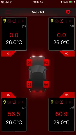 Multi Wheel BLE TPMS screenshot 1