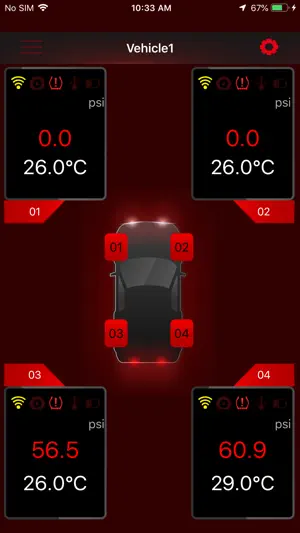 Multi Wheel BLE TPMS screenshot 1