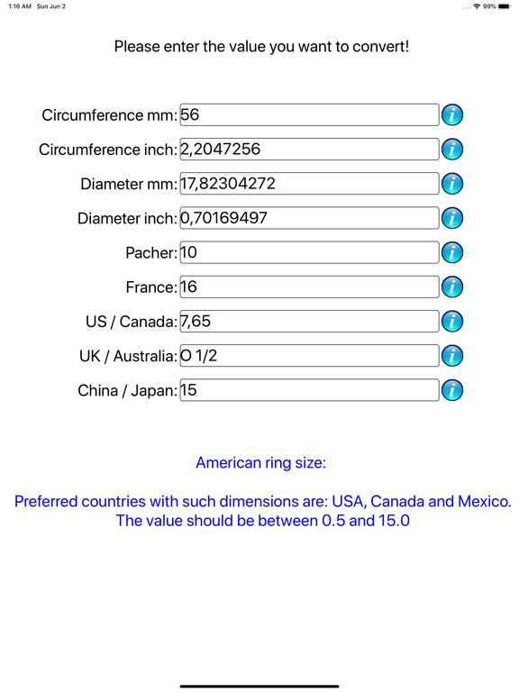 Ring Sizing iPad screenshot