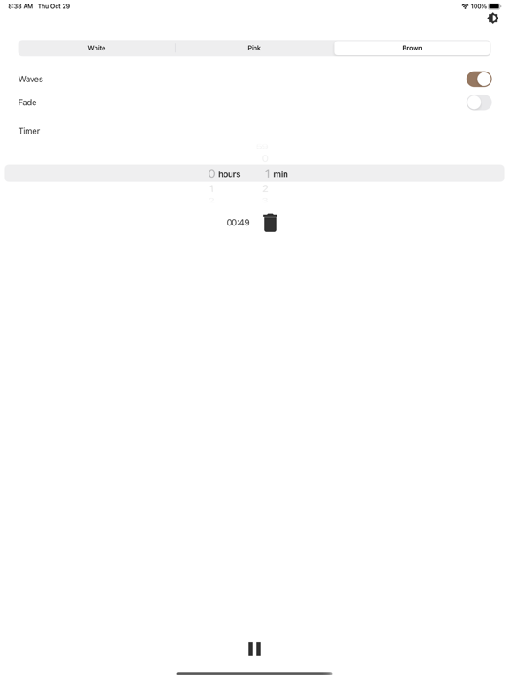 White Noise Plus iPad screenshot 2 - Utilities app