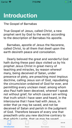 Gospel of Barnabas screenshot 1