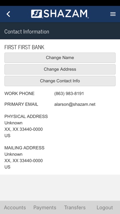 SB Demo Online Banking