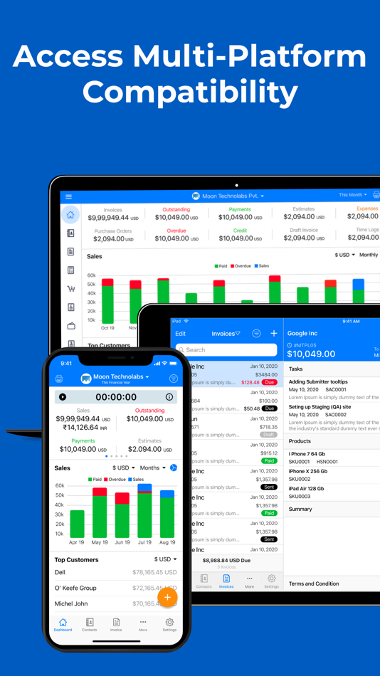 #9. Easy Invoice Maker App by Moon (macOS) 来自: Moon Technolabs Pvt Ltd