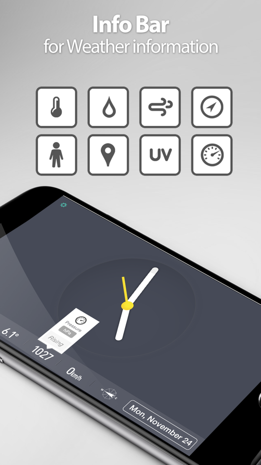 #6. Red Clock - Weather & Alarm (iOS) 由: MORETHAN APPS