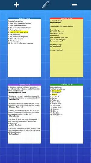 indxCards screenshot 1