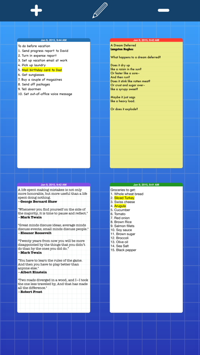 Screenshot #1 pour indxCards