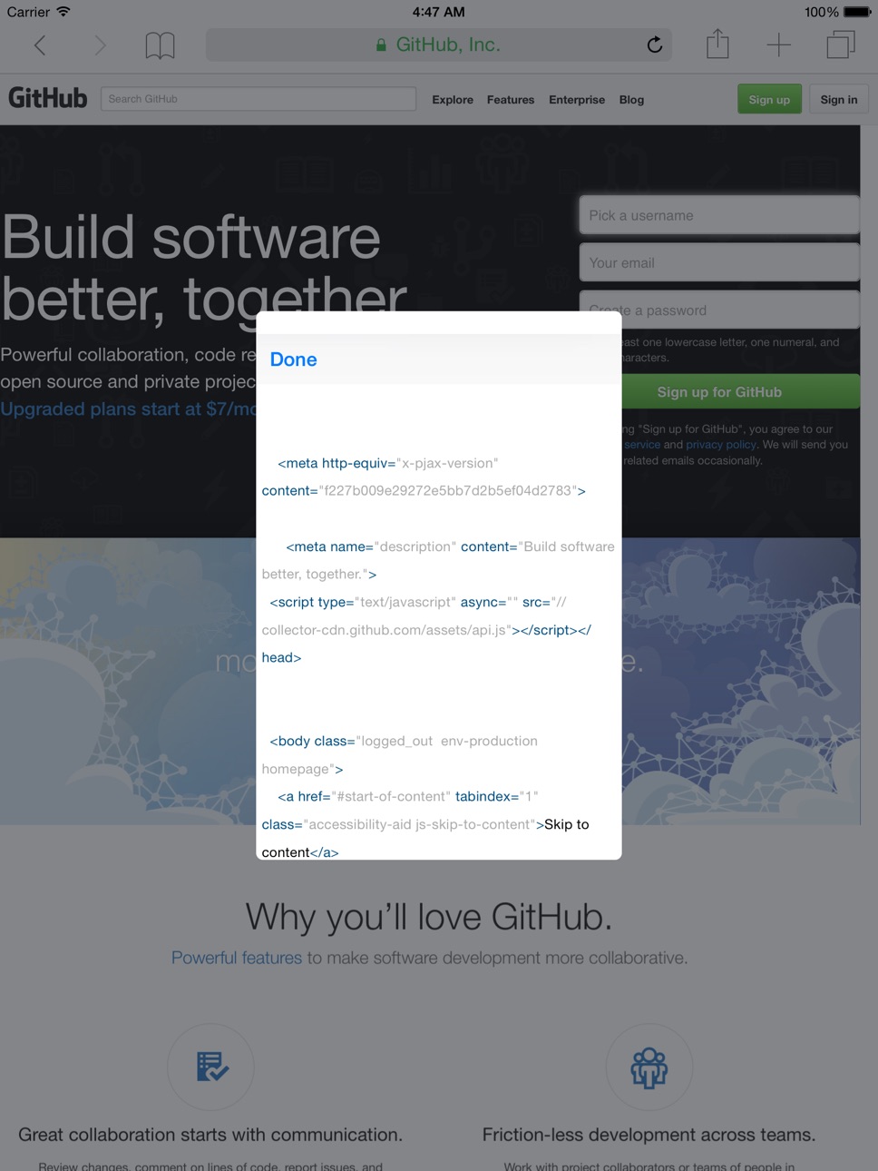 iPad screenshot