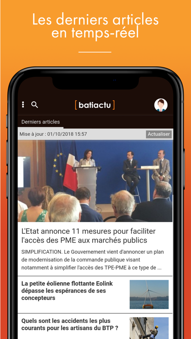 Screenshot #1 pour Batiactu