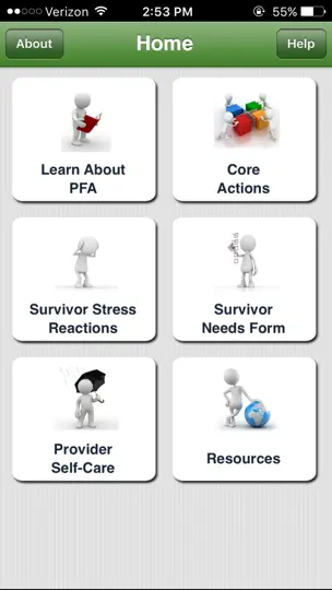 PFA Mobile iPhone Screenshot 1