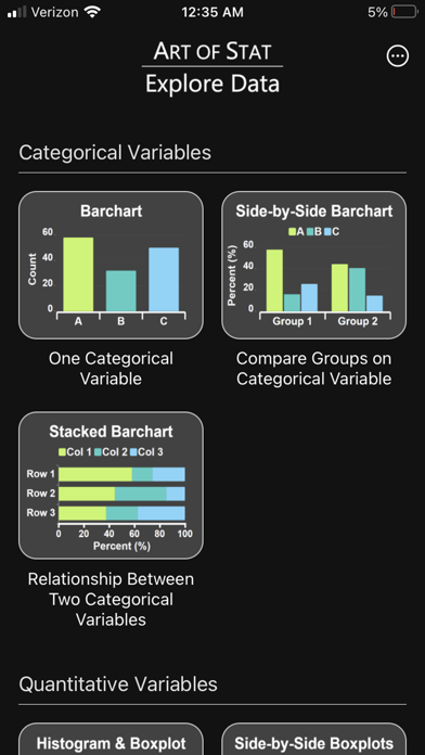 Screenshot 1 of Art of Stat: Explore Data App