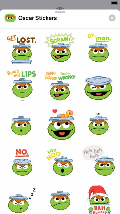 Oscar the Grouch Stickers