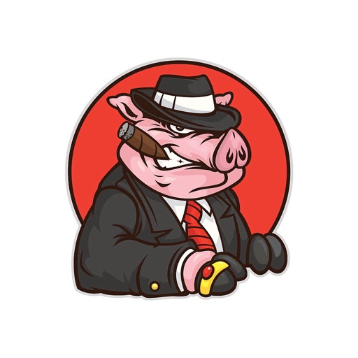 Piglet Gangster Stickers icon