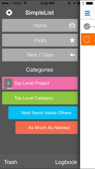 SimpleList - Tasks & To-Do's iPhone screenshot 3 - Productivity app