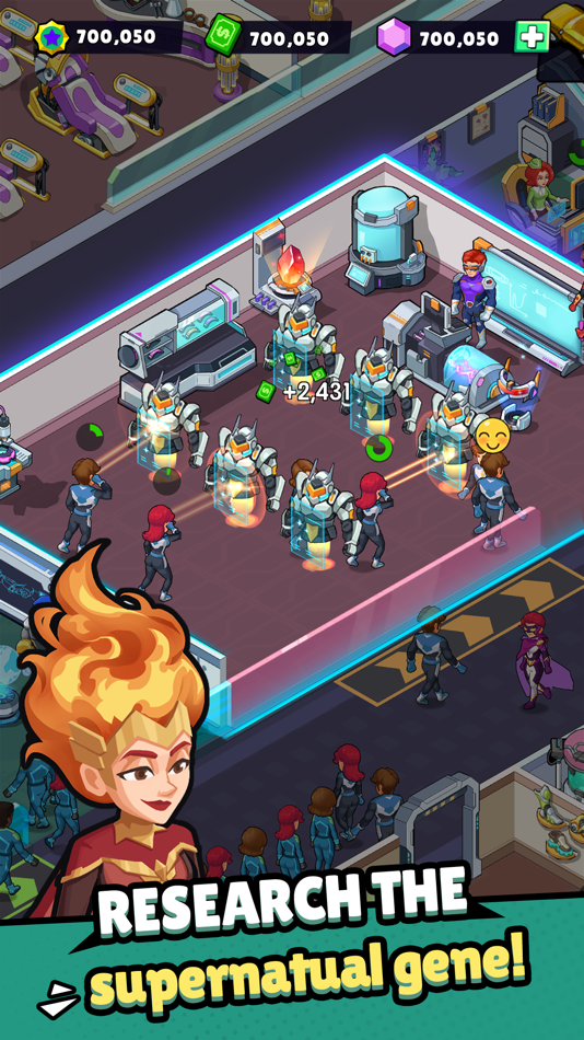 #3. Idle Superpower School (iOS) 由: 武汉九龙云天信息科技有限公司