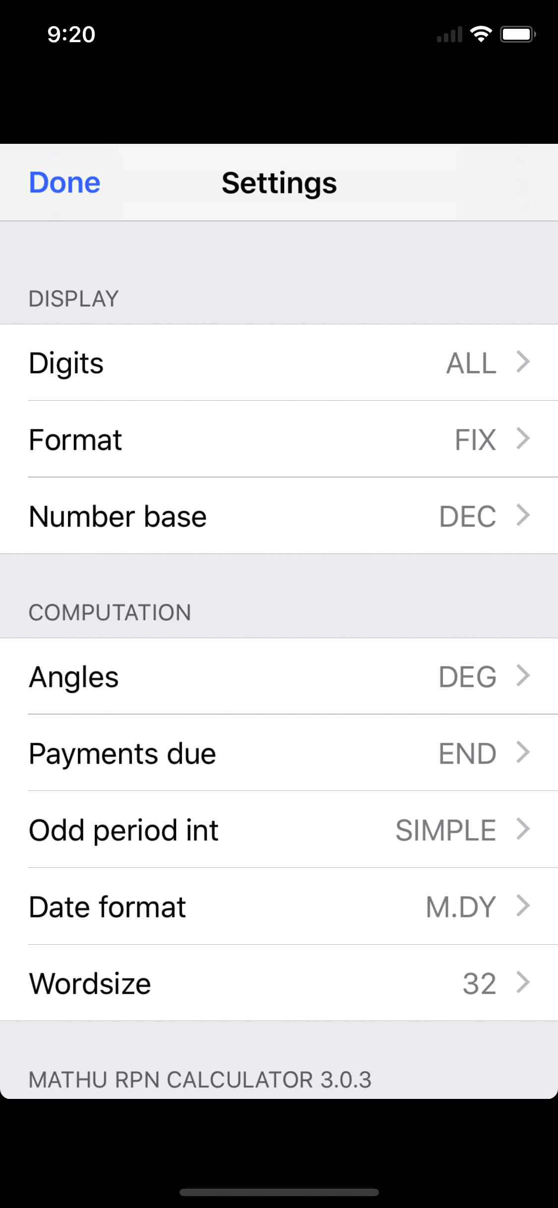 MathU RPN Calc screenshot 3