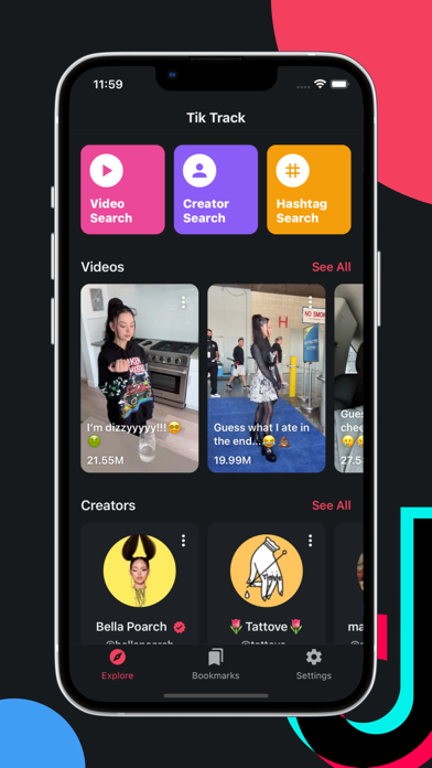 Tik Track - Tracker for tok Screenshot