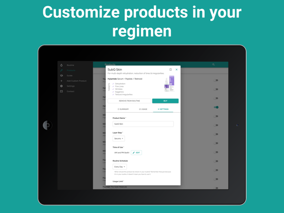 Skincare Routine iPad screenshot 7 - Health & Fitness app