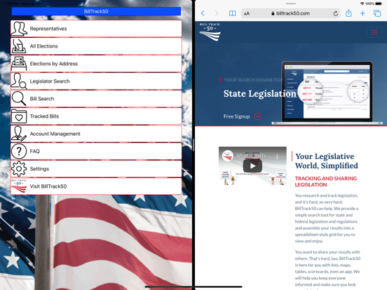 BillTrack50 iPad screenshot 6 - Reference app