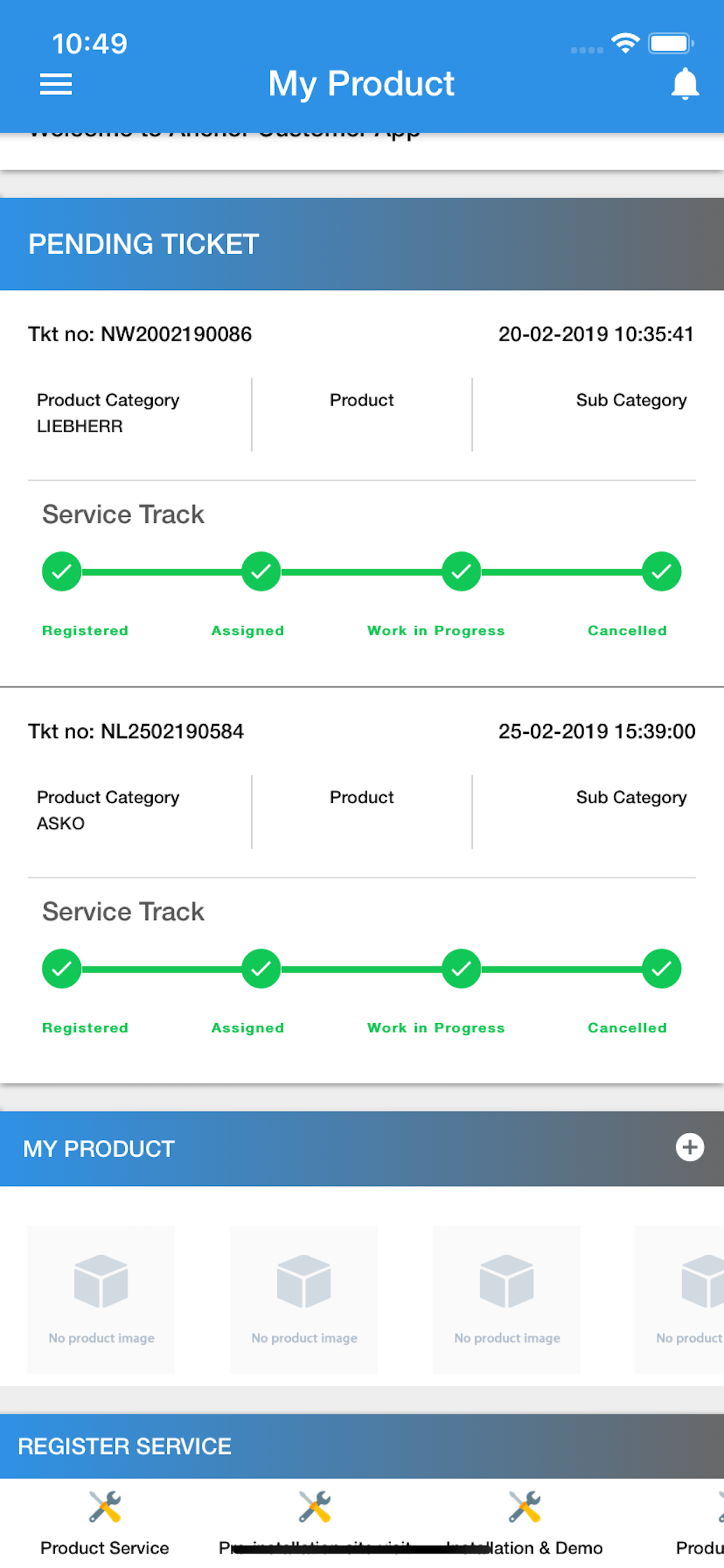 Eltech Customer App