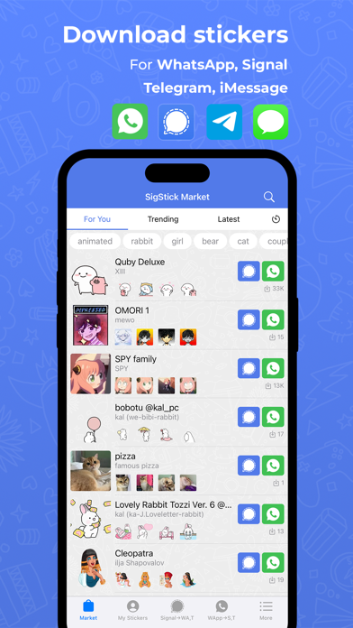 Screenshot #1 pour SigStick Sticker Maker