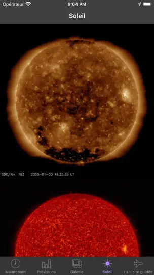 Capture d'écran de My Aurora Forecast Pro sur iPhone 5