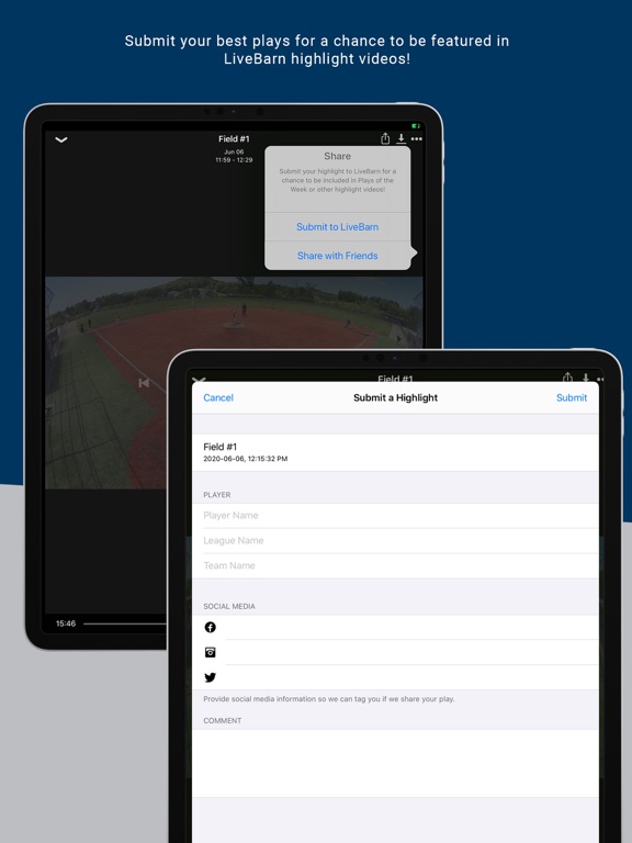 LiveBarn iPad screenshot 5 - Sports app