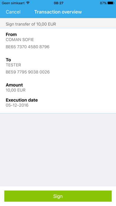 KBC Brussels Business Screenshot