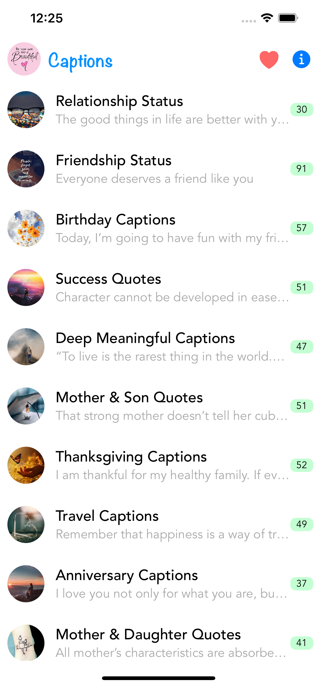Best Captions & Status