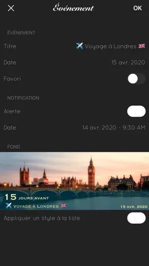 Capture d'écran de Big Days - Compte à Rebours sur iPhone 3