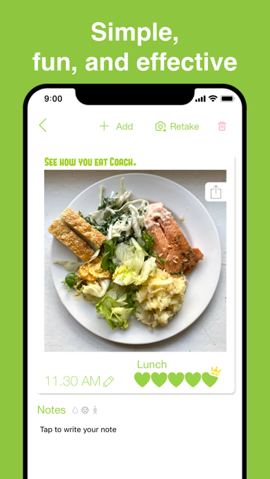 My Plate Coach See How You Eat Screenshot