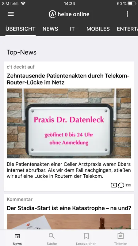 heise online | IT-News screenshot 1 of 6