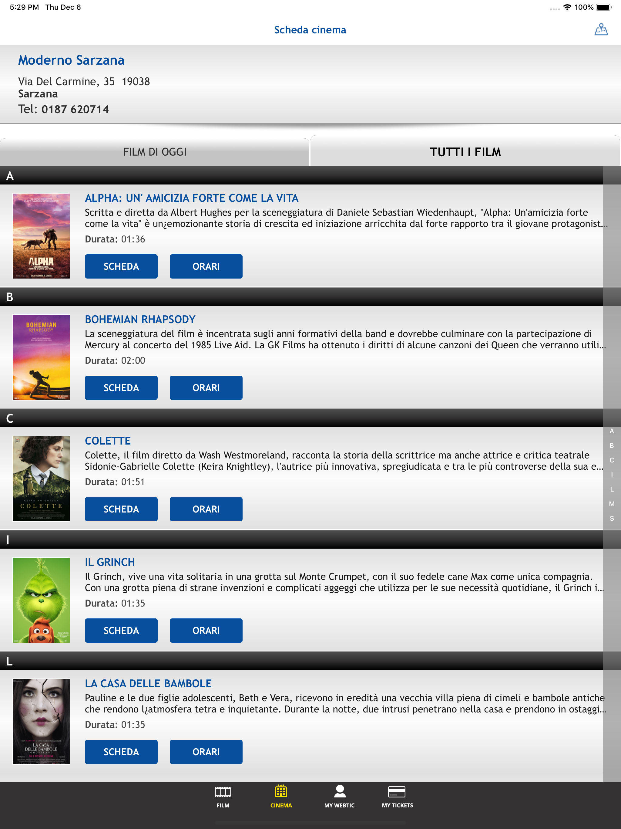 Webtic Moderno Cinema