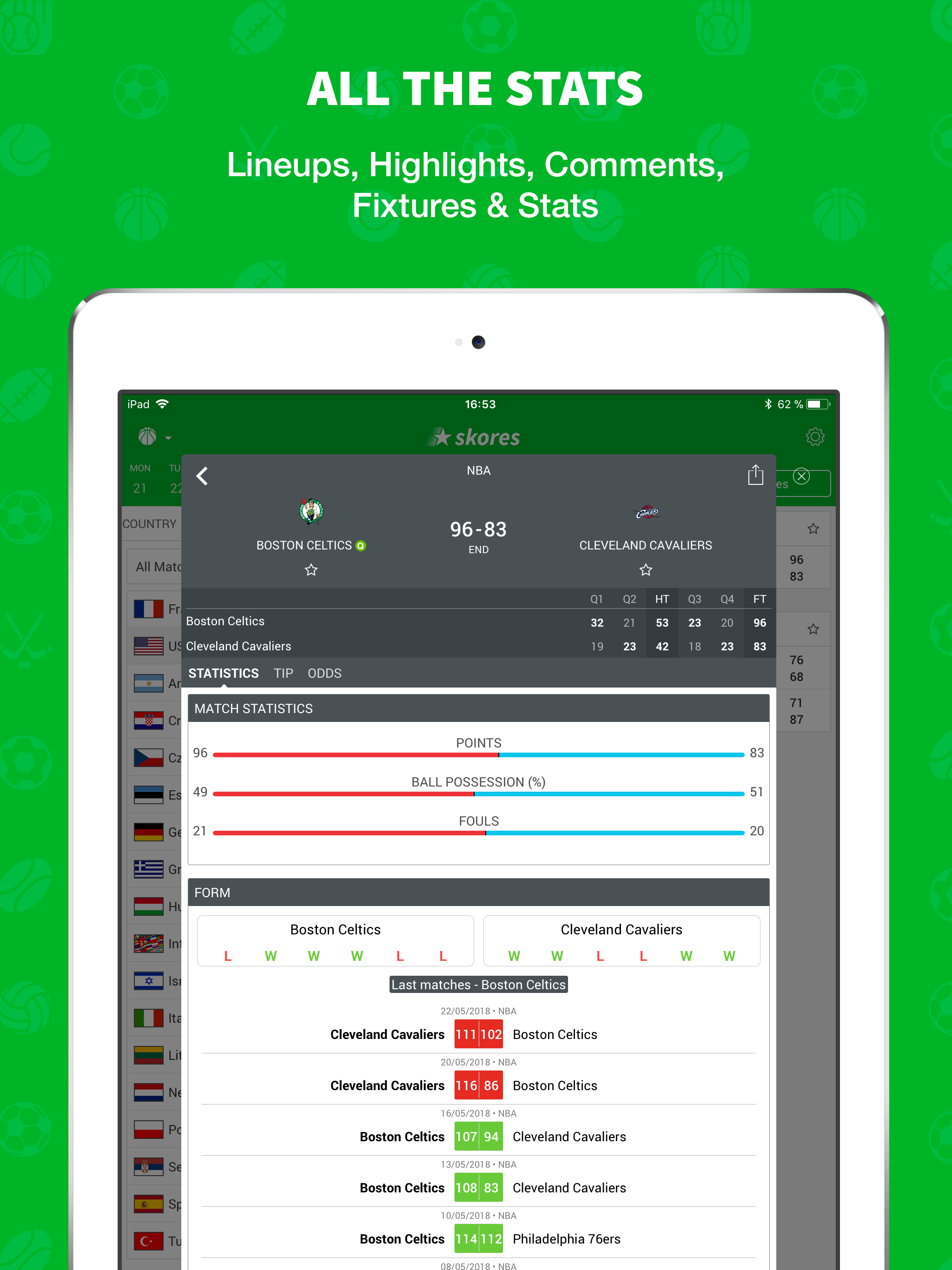 Skores - Live Scores & Results