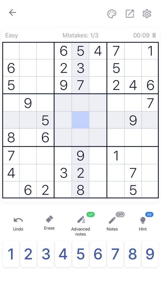 #3. Sudoku Puzzle - Brain Games (iOS) 来自: Guru Smart Holding Limited