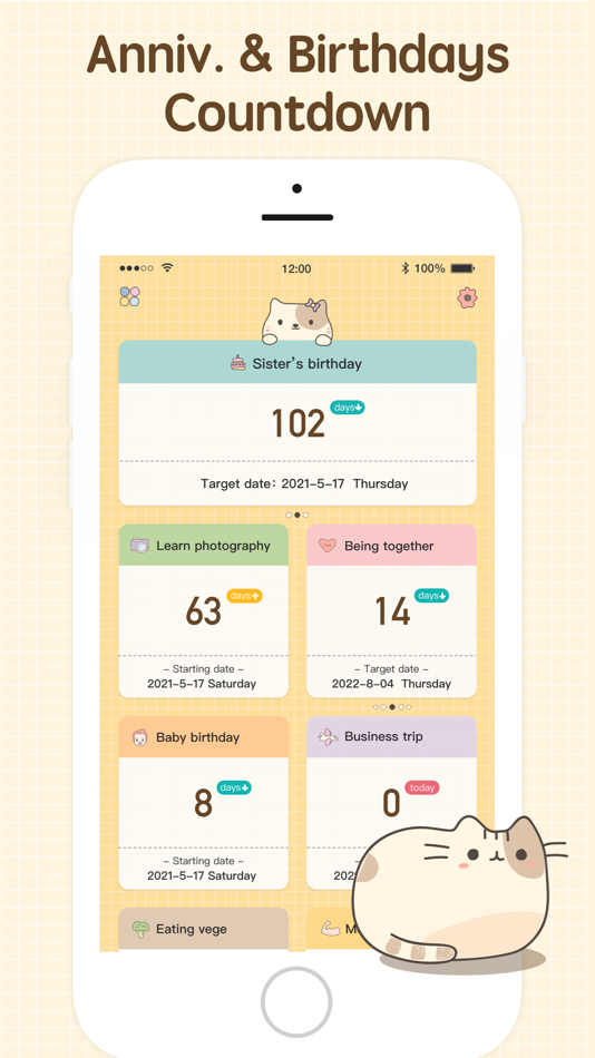 #1. Day Countdown widget (iOS) Tekijänä: LightByte Co., Ltd.