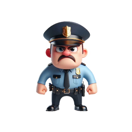 Angry Policeman Stickers